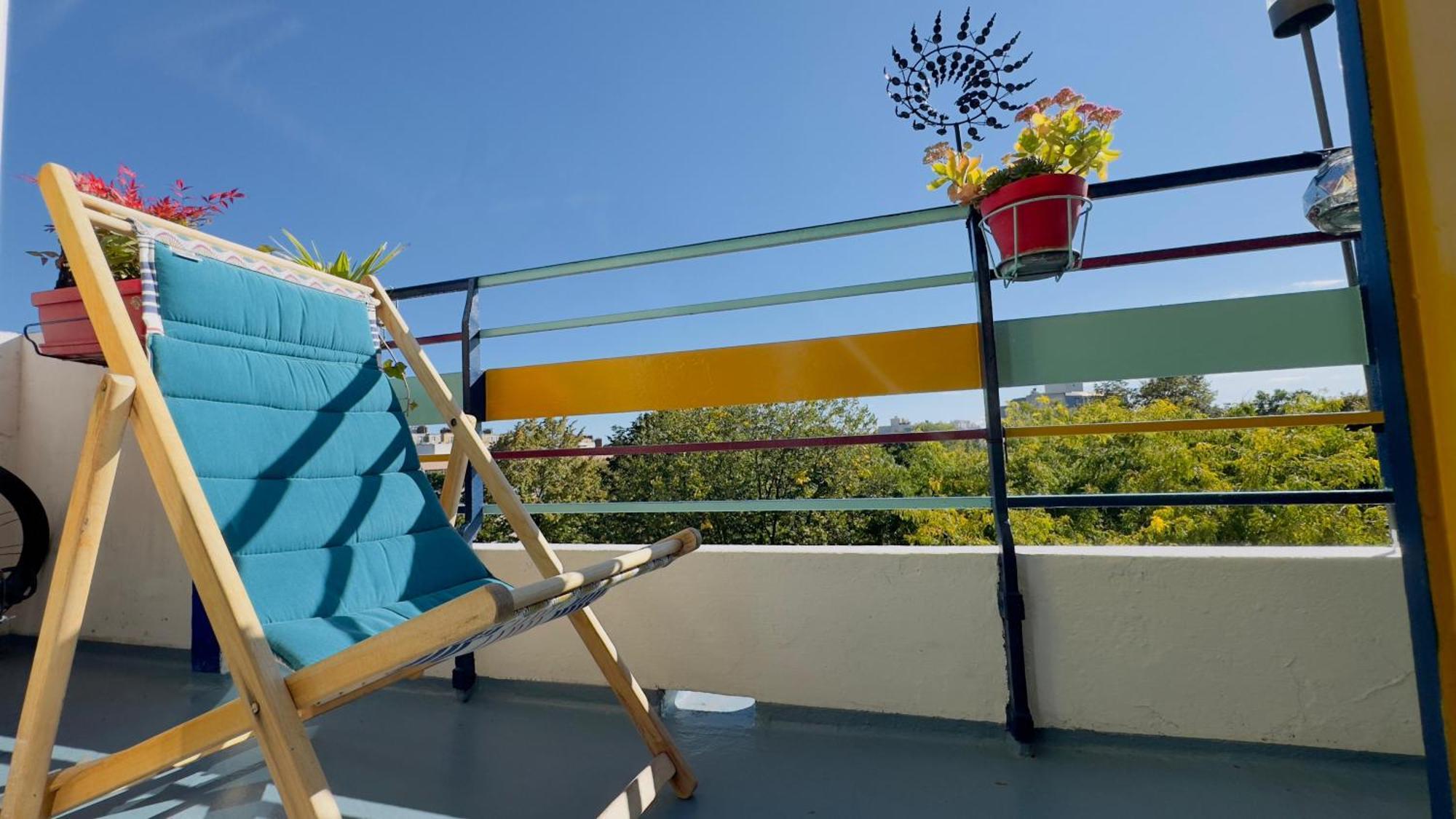 Canopee, Paisible, Chaleureux, Lumineux, Balcon Париж Экстерьер фото